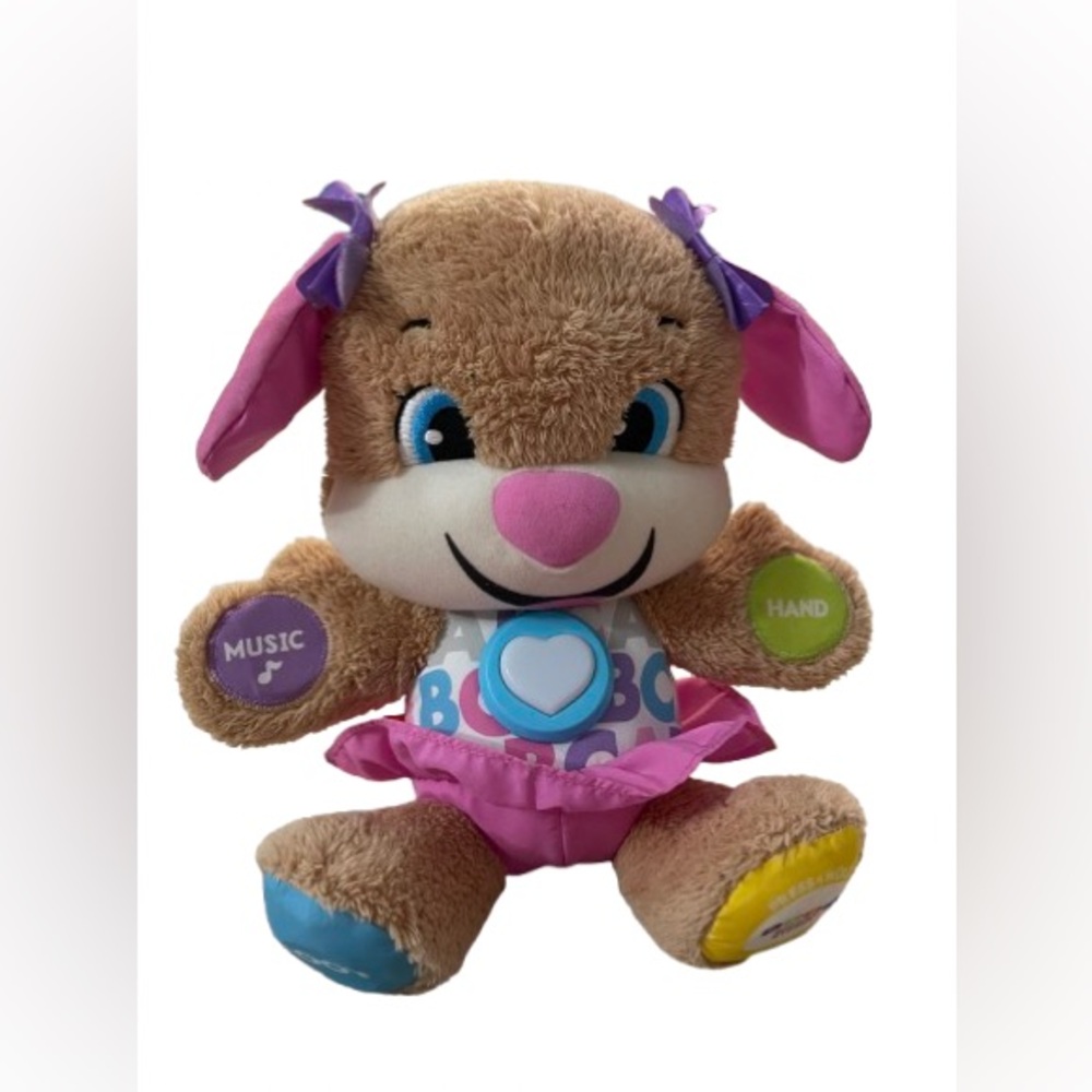Fisher-Price Laugh & Learn Smart Stages Sis Puppy Plush - EUC
